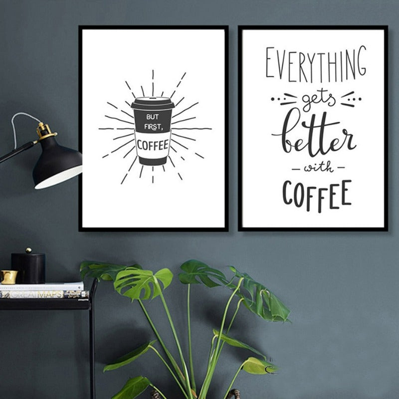 Coffee Time - Leinwand Wandkunst Gemälde