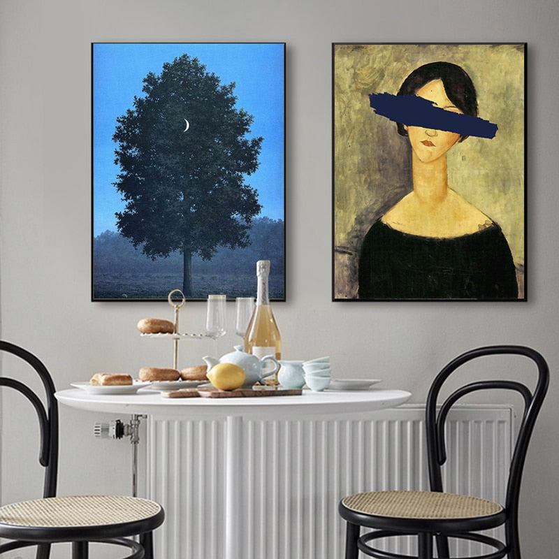 Pop Vintage Frau - Leinwandbild