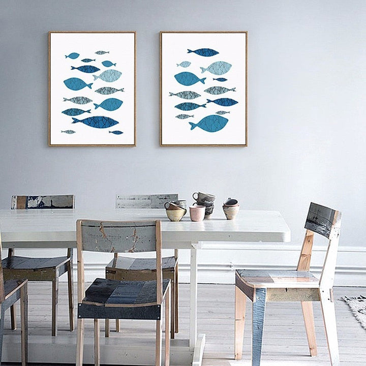 Fisch-Canvas Wandkunst Gemälde