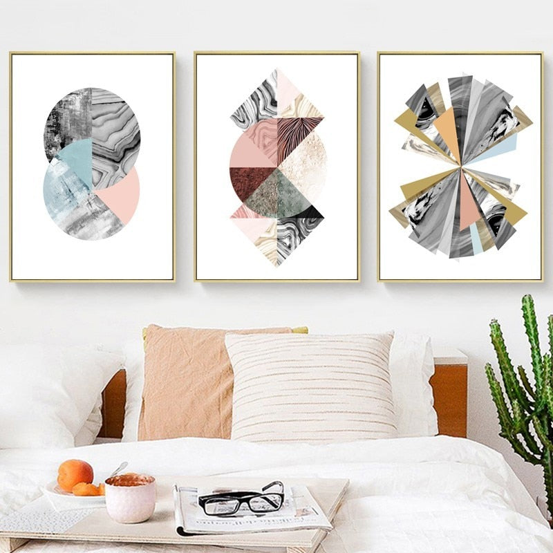 Abstract Aquarell - Leinwand Wandkunst Gemälde