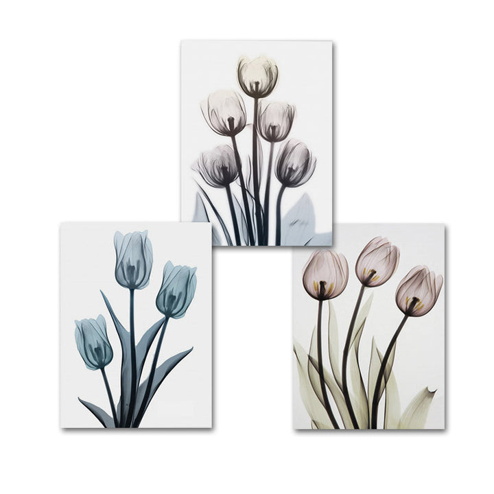 Moderne europäische Tulpe – Leinwandbild