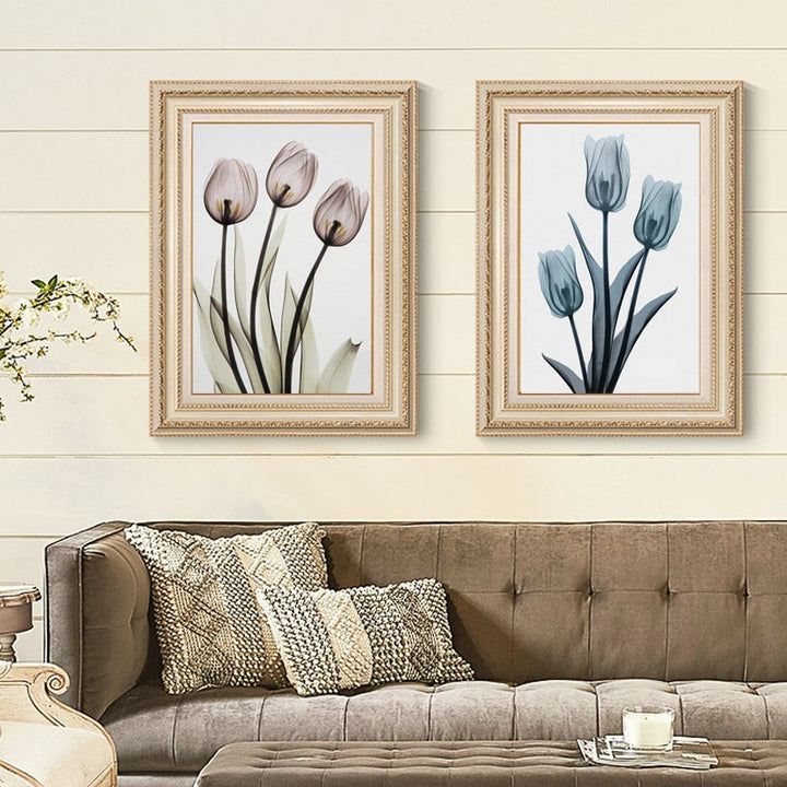 Moderne europäische Tulpe – Leinwandbild