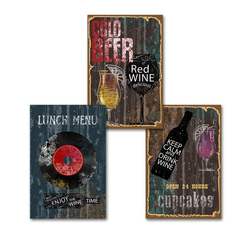 Weinposter – Leinwandbild