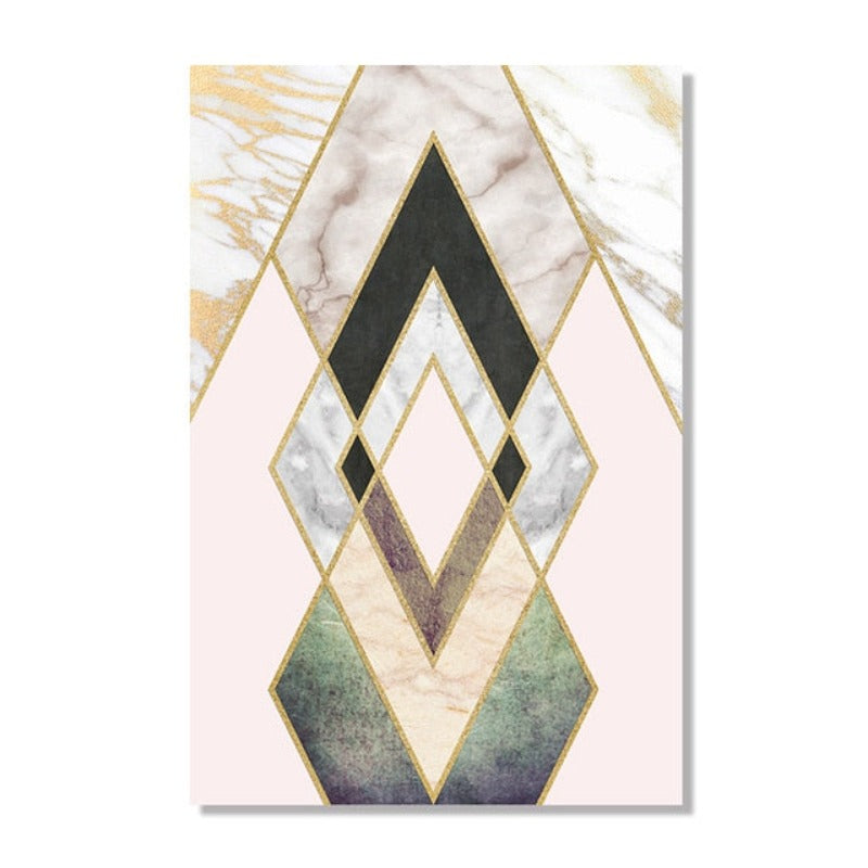 POP Pink Marble - Leinwand Wandkunst Gemälde