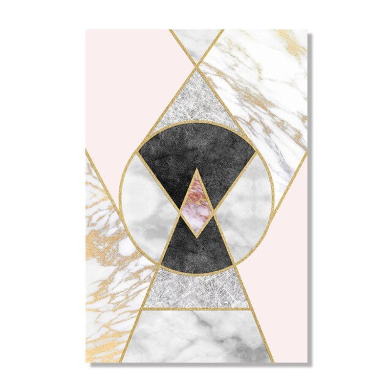 POP Pink Marble - Leinwand Wandkunst Gemälde