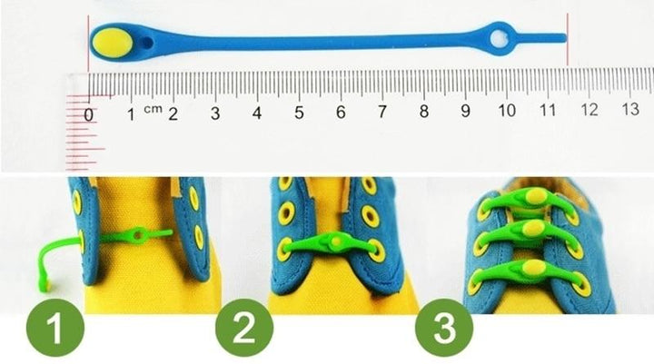NoTie - 12 Silikon Elastische Schnürsenkel Ohne Schleife | Karnz
