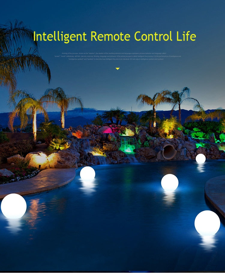 Wasserdichte LED Garten Ball Licht RGB