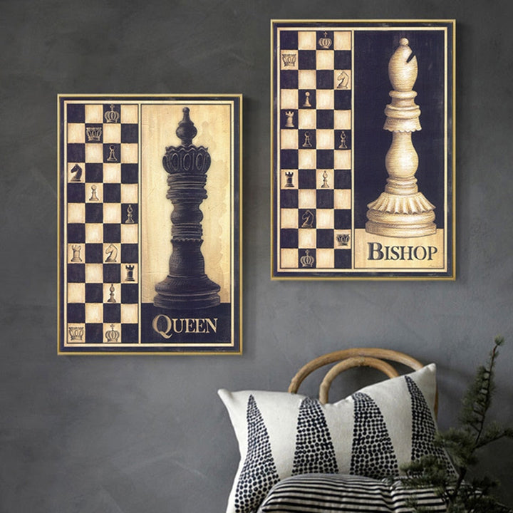 Modern Einfache Schach - Leinwand Wand Kunst Gemälde