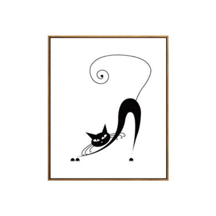 Tanzende Katzen - Leinwand Wandkunst Malerei