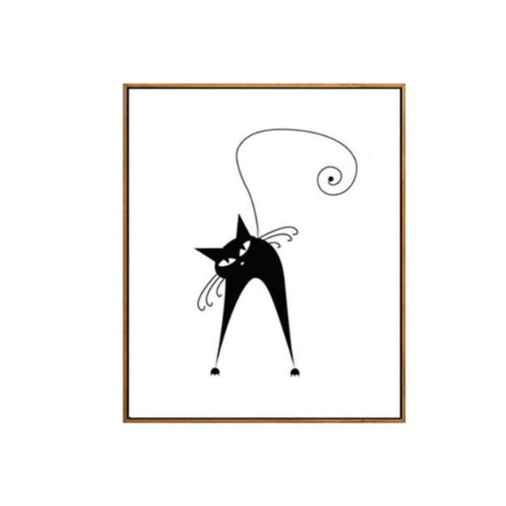 Tanzende Katzen - Leinwand Wandkunst Malerei