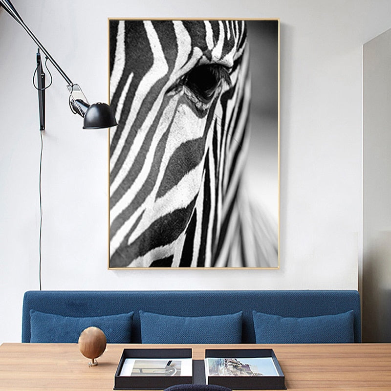 Afrikanischer Zebra - Leinwand Wandkunst Gemälde