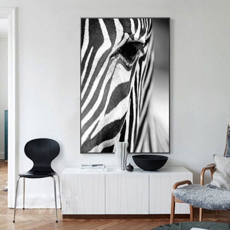 Afrikanischer Zebra - Leinwand Wandkunst Gemälde