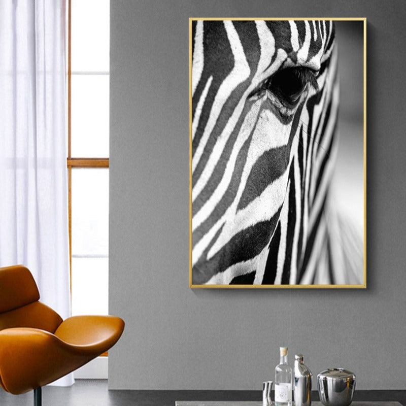 Afrikanischer Zebra - Leinwand Wandkunst Gemälde