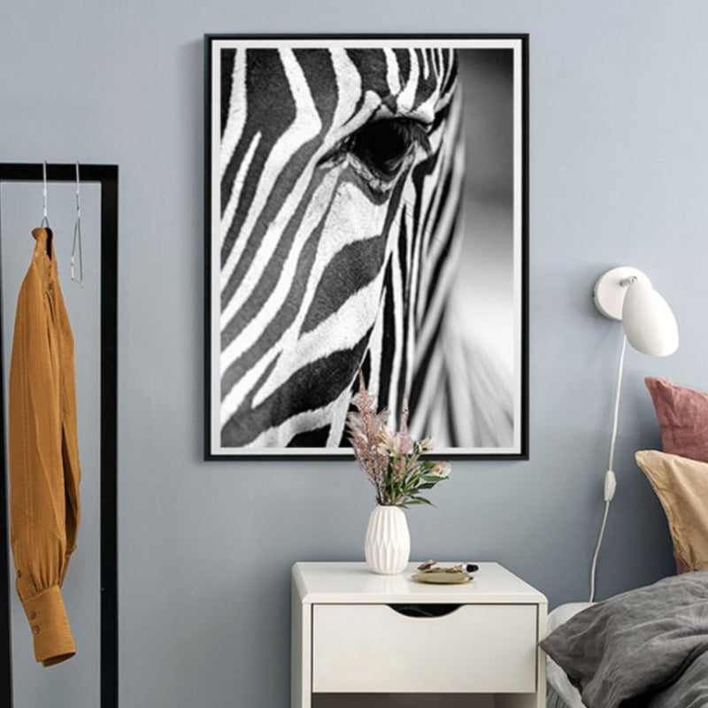 Afrikanischer Zebra - Leinwand Wandkunst Gemälde