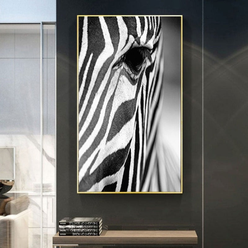 Afrikanischer Zebra - Leinwand Wandkunst Gemälde