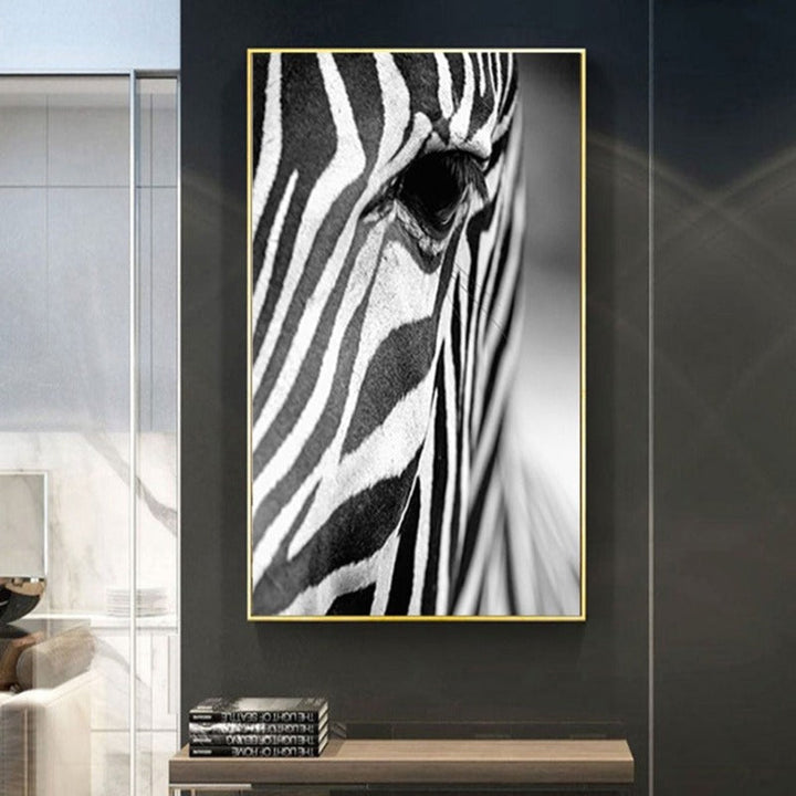 Afrikanischer Zebra - Leinwand Wandkunst Gemälde