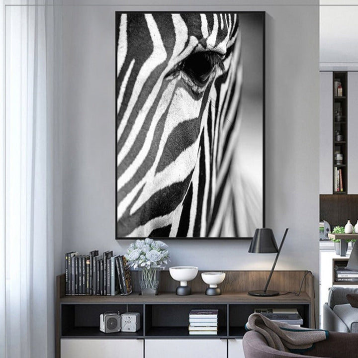 Afrikanischer Zebra - Leinwand Wandkunst Gemälde