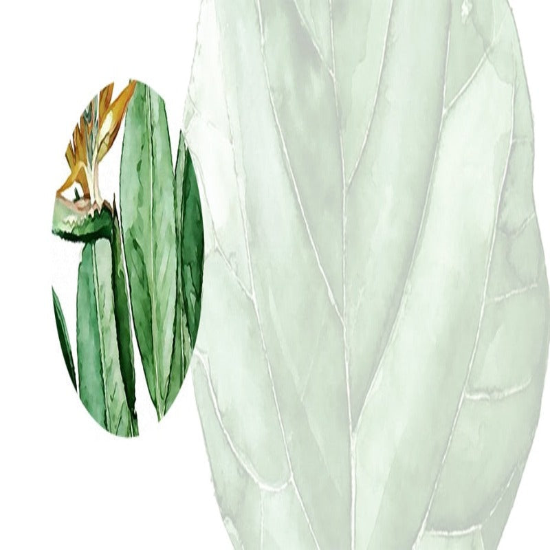 Modernes skandinavisches Alocasia-Blätter-Leinwandbild