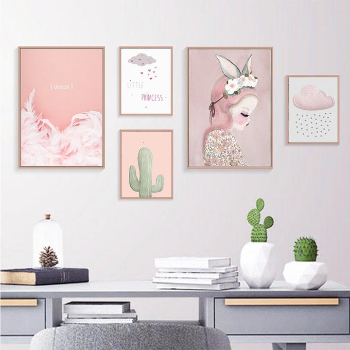 Kleine Prinzessin - Leinwand Wandkunst Malerei
