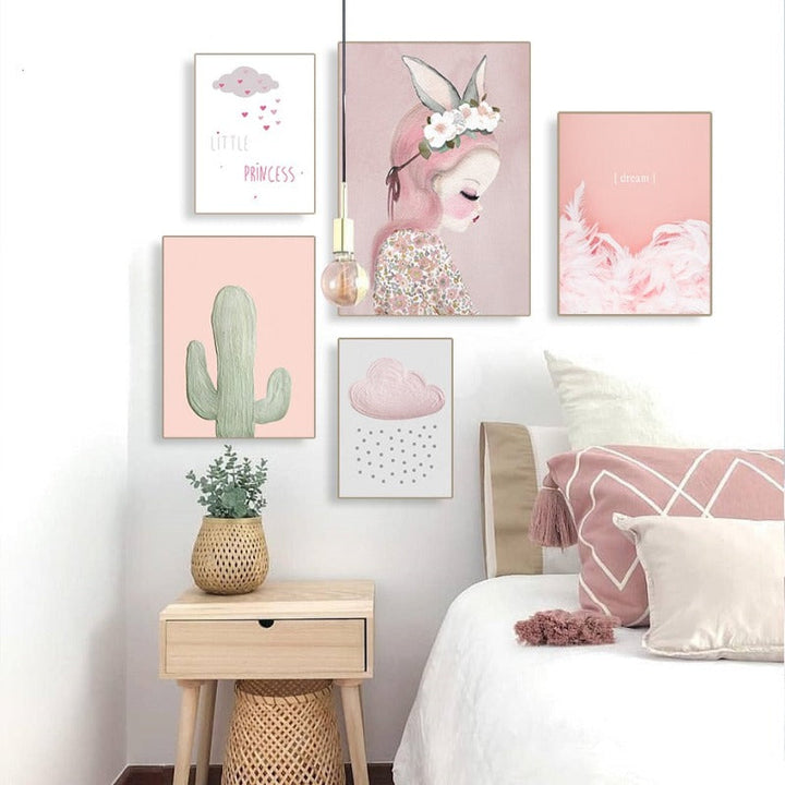 Kleine Prinzessin - Leinwand Wandkunst Malerei