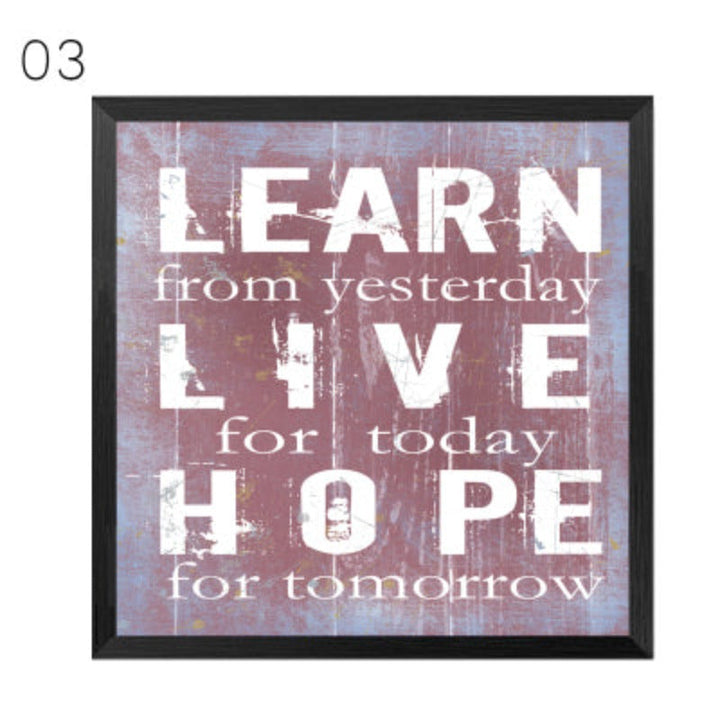 Inspirierende Vintage-Zitate – Leinwandbild