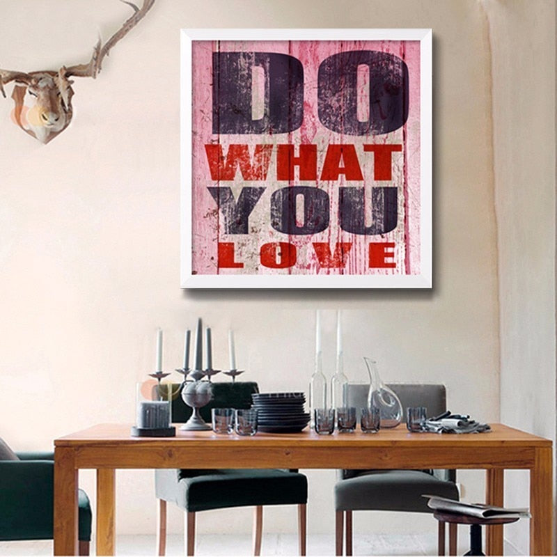 Inspirierende Vintage-Zitate – Leinwandbild