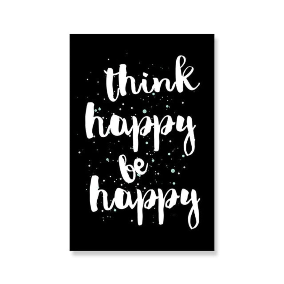Skandinavische Schwarz-Weiß-Zitate: Tu, was du liebst – Leinwandbild