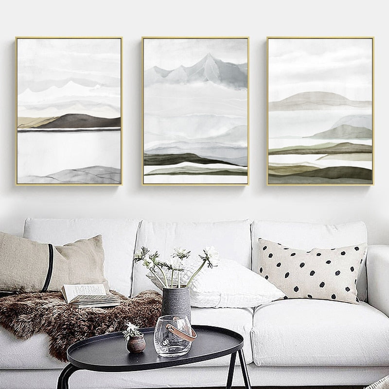 Bring Mountains Home - Leinwand Wandkunst Gemälde
