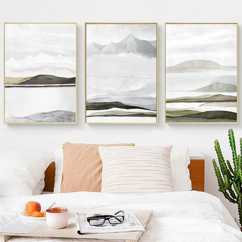 Bring Mountains Home - Leinwand Wandkunst Gemälde