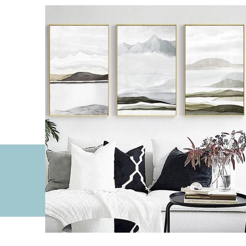 Bring Mountains Home - Leinwand Wandkunst Gemälde