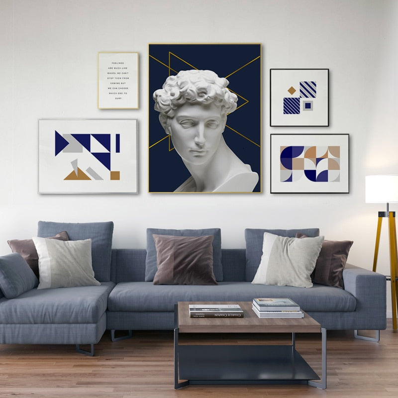 Abstract David - Leinwand Wandkunst Malerei