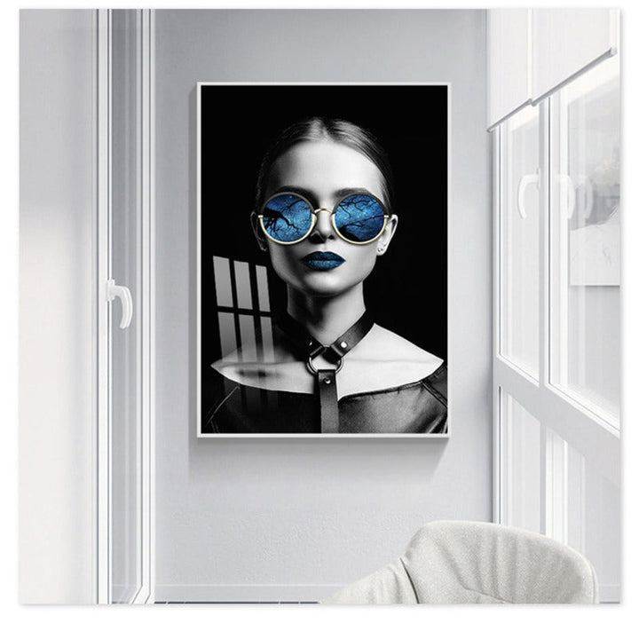 Wandbild mit Frauenfigur – Leinwandgemälde