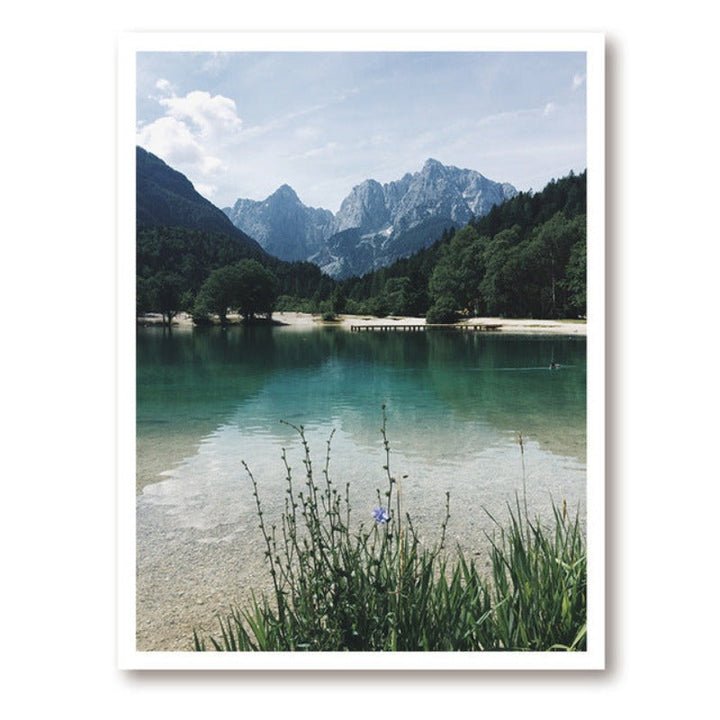 Skandinavische Pfingstrosenlandschaft – Leinwandbild
