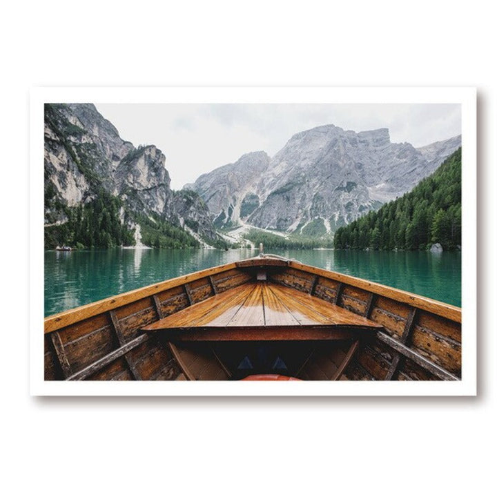 Skandinavische Pfingstrosenlandschaft – Leinwandbild