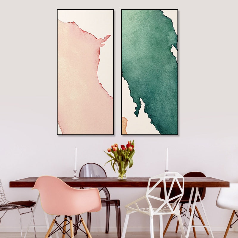 Abstraktes Aquarell – Leinwandbild