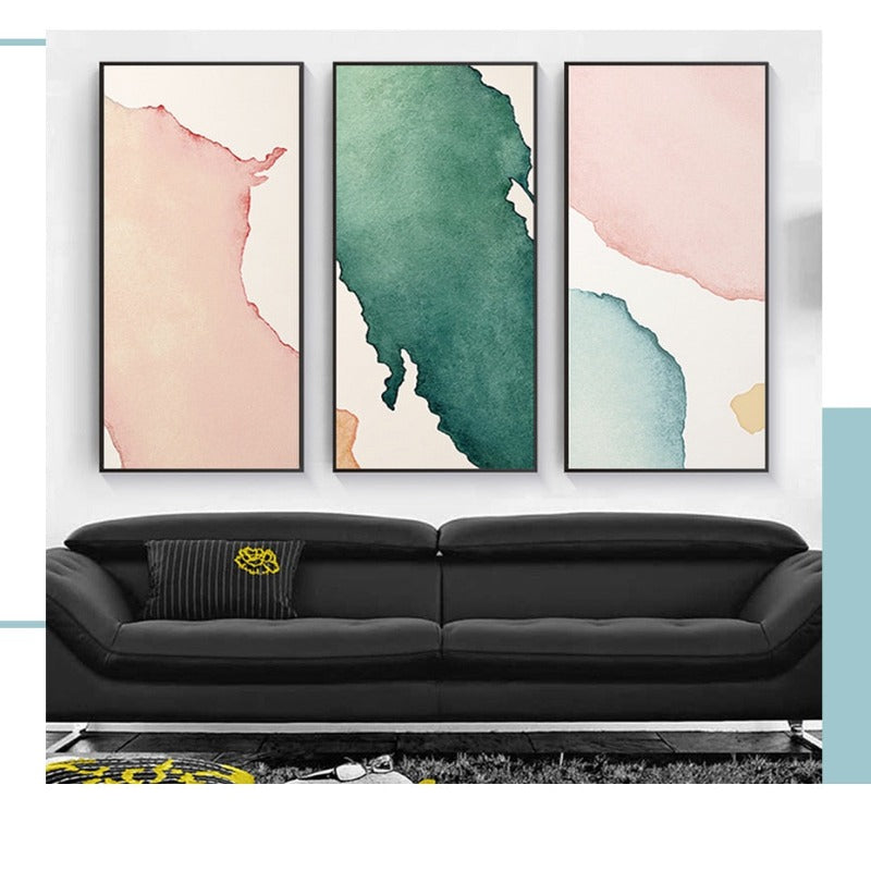Abstraktes Aquarell – Leinwandbild