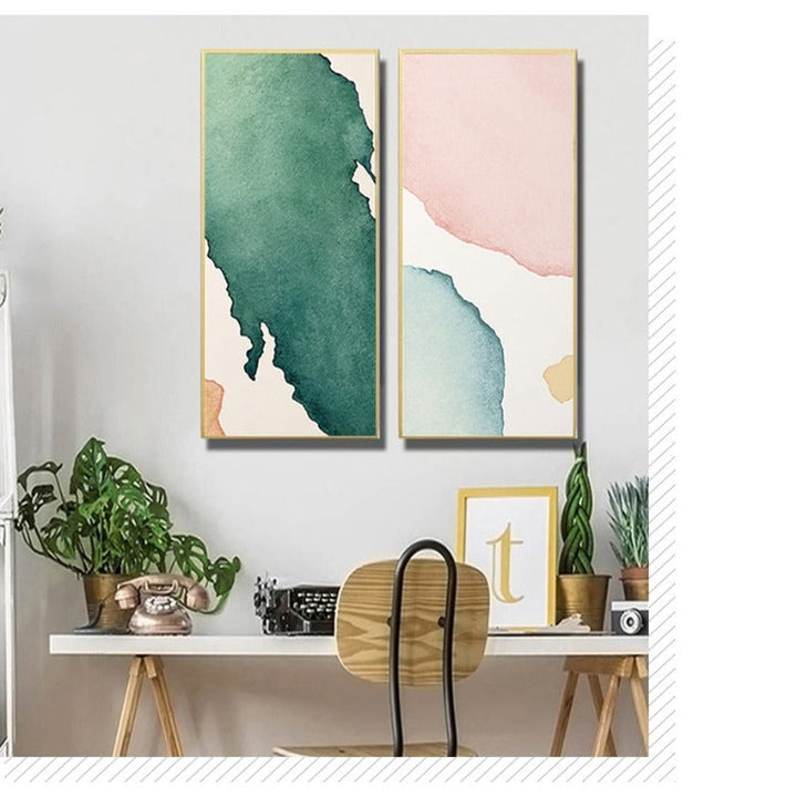 Abstraktes Aquarell – Leinwandbild