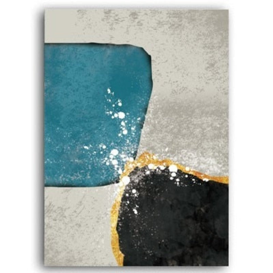 Skandinavisch Blau – Leinwandbild