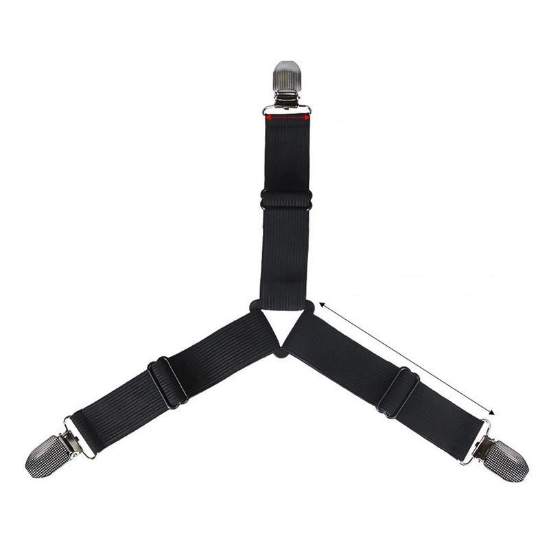 HoldTight - 4 Stück elastische Bettlakenspanner | Karnz