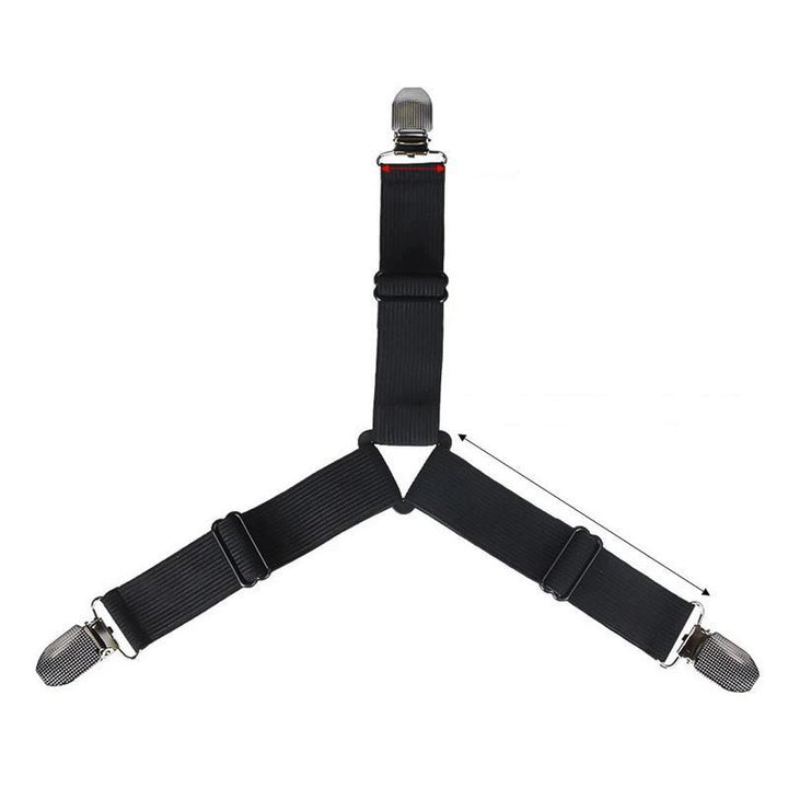 HoldTight - 4 Stück elastische Bettlakenspanner | Karnz