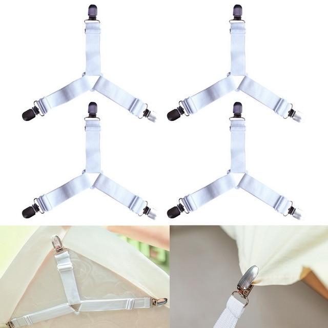 HoldTight - 4 Stück elastische Bettlakenspanner | Karnz