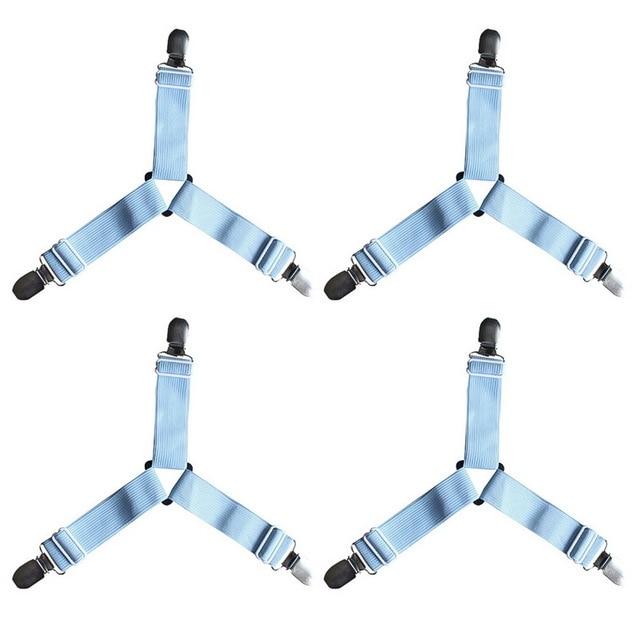 HoldTight - 4 Stück elastische Bettlakenspanner | Karnz