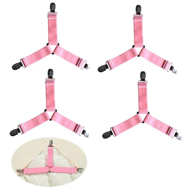HoldTight - 4 Stück elastische Bettlakenspanner | Karnz