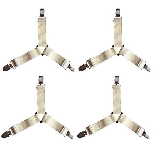 HoldTight - 4 Stück elastische Bettlakenspanner | Karnz