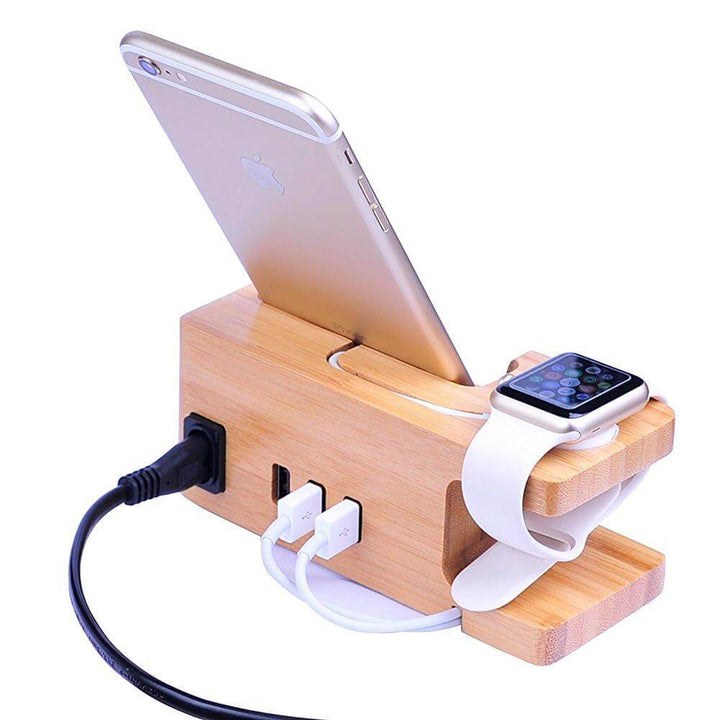 Karnz | Bambusholz Ladegerätestation für Apple-Produkte