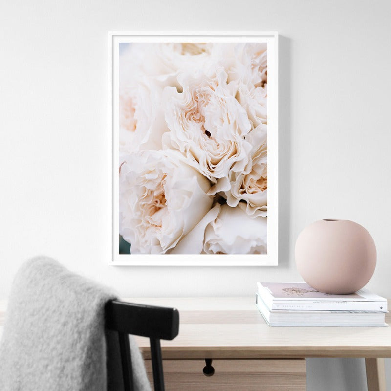 Blush Pink Pfingstrosen Wandkunst Bilder - Leinwand Wandkunst Gemälde