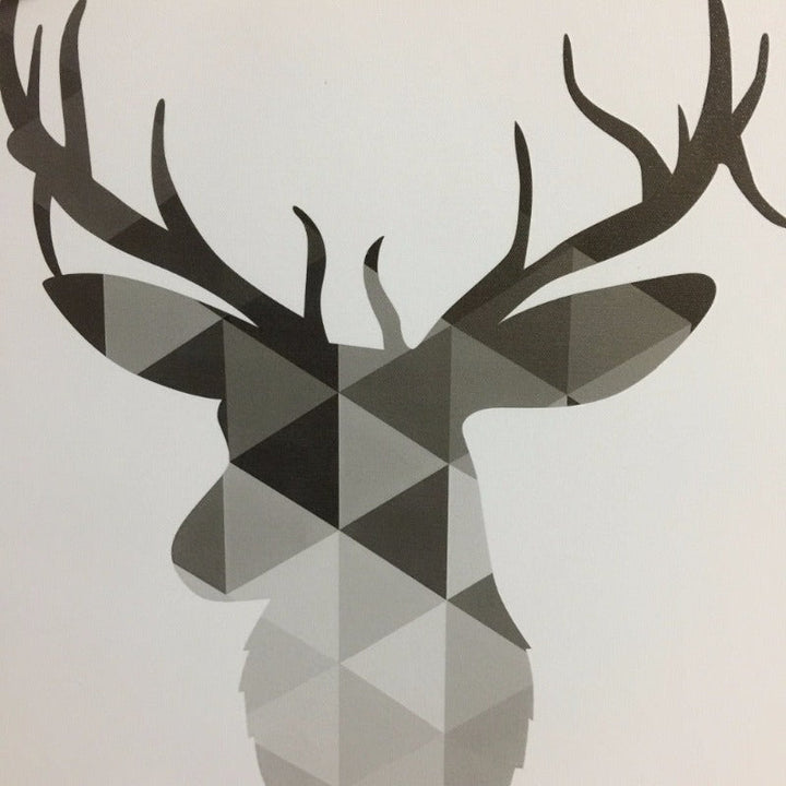 Geometrischer Reh Glaubenszitat - Leinwand Wandkunst Malerei