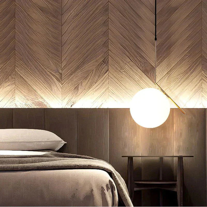 Nordic Pendelleuchte mit Glaskugel
