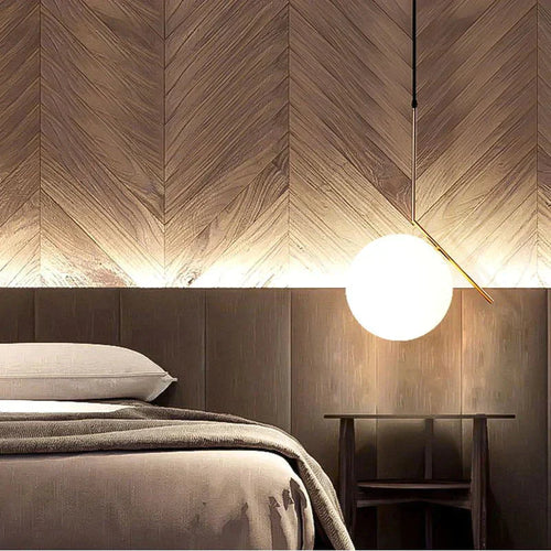 Nordic Pendelleuchte mit Glaskugel