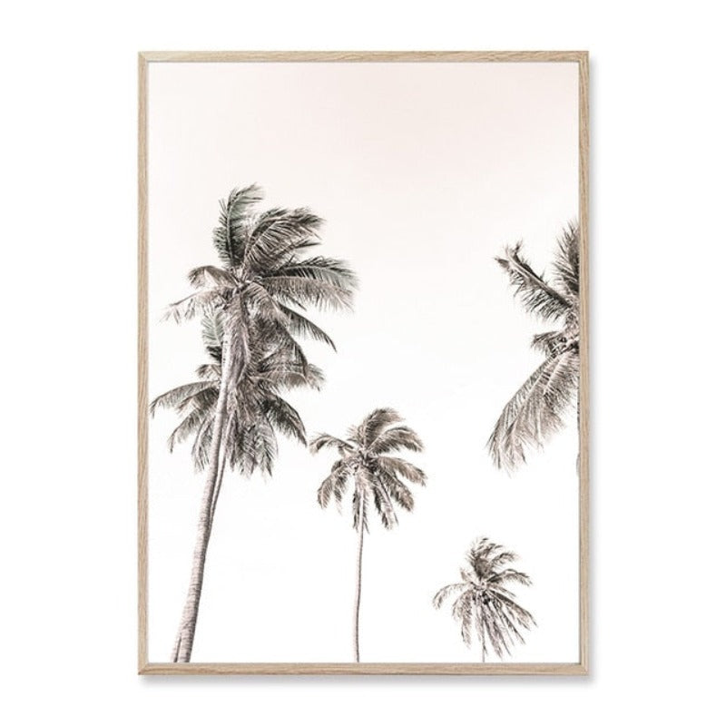 Palm Tree Landschaft Bohemian Stil - Leinwand Wandkunst Malerei
